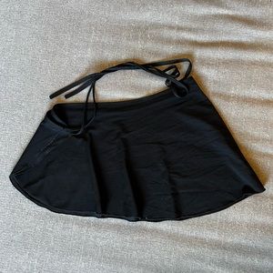 Black Ballet Wrap Skirt